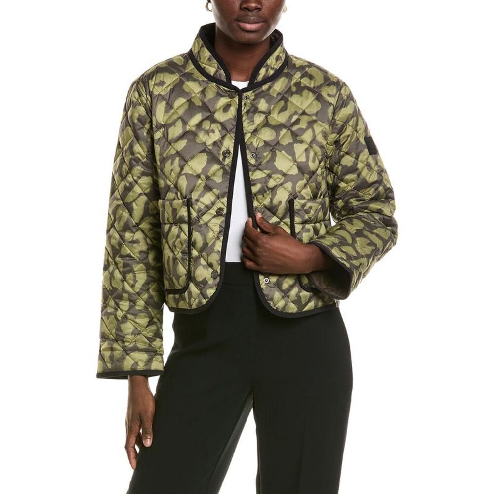 Marc Cain Womens Quilted Jacket, Green